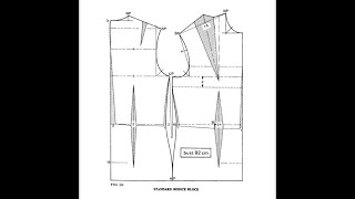 How to Draft a basic bodice block Pattern NATALIE BRAY method Beginner friendly diy STEP BY STEP [upl. by Norbel216]