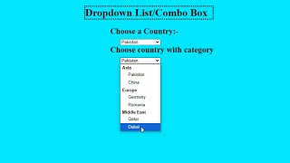 How to make Dropdown List  Combo box in Html htmlelement combobox dropdownlist css tech [upl. by Brazee]