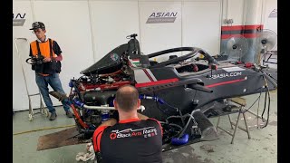 Rebuilding Vivien Keszthelyis Car after Race 7 in the F3 Asian Championship Winter Series [upl. by Dopp]