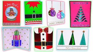 🎅🏼 DIY 7 Postales o Tarjetas Navideñas ORIGINALES FÁCILES Y RÁPIDAS de hacer ⛄🎁 [upl. by Megargee]