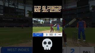 india vs West Indies last over thriller 10 runs in last 6 balls vs india Real Cricket 24 shorts [upl. by Grey]