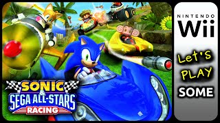 Sonic amp Sega AllStars Racing Wii  Lets Play SOME [upl. by Dnalrah]