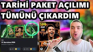 TARİHİ PAKET AÇILIMI 🔥108 MESSİ ve HEPSİNİ ÇIKARDIM eFootball 2025 Mobile 105 SUAREZ amp 104 NEYMAR [upl. by Alarise363]