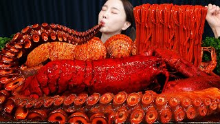 초대왕 문어다리 🔥 랍스터 해물 볶음짬뽕 먹방 레시피 Giant Octopus Legs Lobster StirFried Jjamppong Mukbang ASMR Ssoyoung [upl. by Assen]