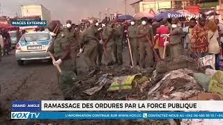 Ramassage des ordures par la force publique à PointeNoire [upl. by Acquah823]