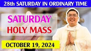 ✅SATURDAY FILIPINO LIVE MASS TODAY II OCTOBER 19 2024 II FR JOWEL JOMARSUS GATUS [upl. by Marcelline]