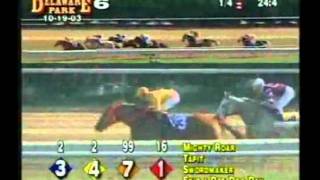 Tapit  2003 Delaware Park Maiden Race [upl. by Ayocal]