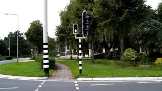 A pedestrian traffic light in Zwaag [upl. by Ollecram376]