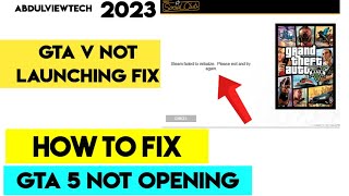 how to fix gta 5 not launching pc epic games Gta 5 error fix [upl. by Eecyaj]