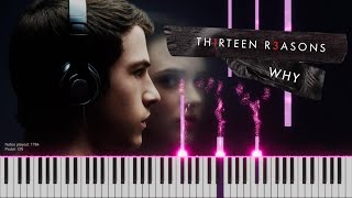 13 Reasons Why  The Night We Met Piano medium hard version [upl. by Ardnikal235]