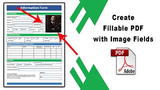 How to create a fillable pdf with image fields using Adobe Acrobat Pro DC [upl. by Klute]