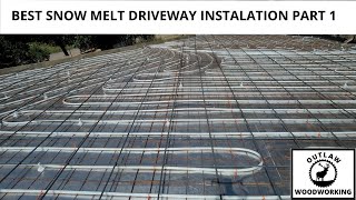 BEST SNOW MELT DRIVEWAY INSTALATION PART 1 [upl. by Nennerb]