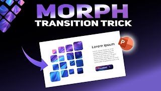 🔥 PowerPoint MORPH TRANSITION Tutorial 🔥  Free Slides ✅️ [upl. by Bacchus]