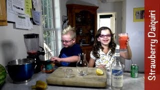 Mocktails Strawberry Daiquiri Mocktails4Kids virgin nonalcoholic [upl. by Ajnek630]