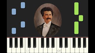 piano tutorial quotRADETSKY MARCHquot Johann Strauss 1848 with free sheet music pdf [upl. by Barbette663]