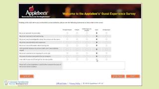 How to Participate in the wwwMyApplebeesVisitcom Web Survey [upl. by Chantalle]