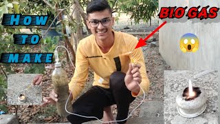 How To Make Mini Gobar Gas Plant At Home  Very Easy [upl. by Cartwell16]