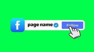 Green screen Facebook follow button animation ❌🔥no copyright and free download❌🔥 4K [upl. by Alesandrini774]