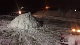 Massey Ferguson 1010 WILD ride through deep snow [upl. by Michal]