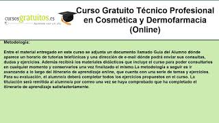 cursos de cosmetologia gratis [upl. by Nagek]