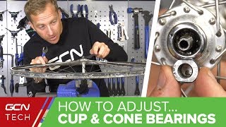 How To Adjust Cup amp Cone Wheel Bearings On Your Bike  Maintenance Monday [upl. by Keefe]