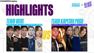 Team Wise vs Team Kapitian Pugo  Highlights  Wild Rounds • Glam Slam 2024 🇵🇭 [upl. by Anilemrac280]