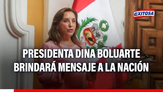 🔴🔵Presidenta Dina Boluarte brindará mensaje a la Nación tras allanamiento a su vivienda y Palacio [upl. by Couhp]