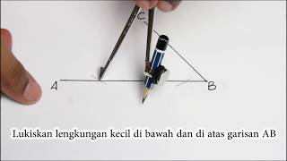 Matematik Tingkatan 2 Pembinaan Geometri membina garis serenjang [upl. by Ettennod]