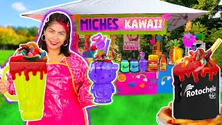 💕MICHELADAS KAWAII 🐱 KITTY CHELAS LICUACHELAS ROTOCHELAS Y MÁS  CONNY CHANGARROS [upl. by Ecnarrot]