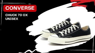 Converse Chuck 70 OX Unisex Sneakers  Black SEPATU TERBAIK 2023 [upl. by Akinehc]