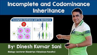 Incomplete and Codominance Inheritance  Genetics  Principle of Inheritance and Variation Class 12 [upl. by Dadelos]