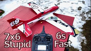 6s Stupid Fast HobbyKing EFXtra  140mph [upl. by Inge790]