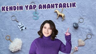 ANAHTARLIK YAPIMI  KENDİN YAP  DIY KEYCHAIN [upl. by Jeconiah]