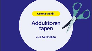 Adduktoren tapen in 3 Schritten [upl. by Iam]