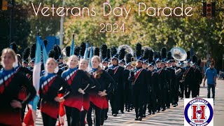 2024 Veterans Day Parade  HHS Panther Marching Band [upl. by Gusba]