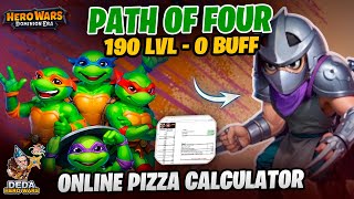 190 Path of the Four  0 buff and Pizza Simulation for max reward [upl. by Maegan]