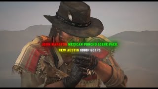 John Marston Mexican Poncho Outfit Scene Pack 1080p 60fps [upl. by Joann]