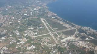 Landing Transavia HV6285 on ToulonHyères airport 19062018 [upl. by Suiratnod]