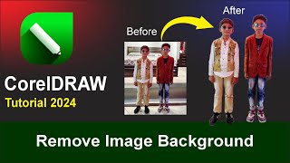 Remove Image Background  How to use Edit Bitmap in Coreldraw [upl. by Reemas414]