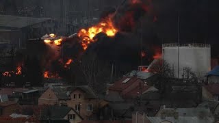 Guerre en Ukraine  nouveaux bombardements dans plusieurs villes ce samedi [upl. by Given]