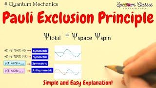 Pauli Exclusions Principle  Symmetric and Asymmetric wave functions Quantum Mechanics [upl. by Broadbent784]