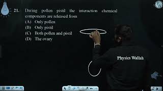 During pollen pistil the interaction chemical components are released from [upl. by Anom]