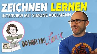 Zeichnen lernen für Anfänger  Interview mit Simone Abelmann von Funny Sketchnotes😍✍ [upl. by Collyer]