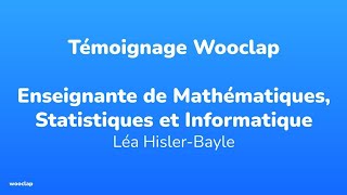 Témoignage  Wooclap en cours de Mathématiques [upl. by Natsirt255]