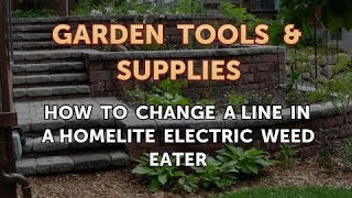 How to Change a Line in a Homelite Electric Weed Eater [upl. by Garcia]