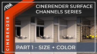 CineRender Surface Settings Series Part 1 Size and Color Channel in ARCHICAD [upl. by Lerual]