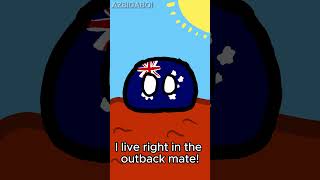 Australian Stereotype countryballs country countries animation [upl. by Tyrrell498]