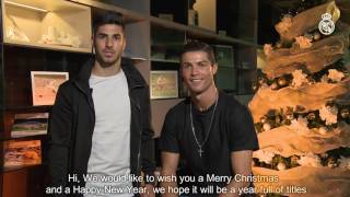 Merry Christmas from Cristiano Ronaldo and Asensio [upl. by Lorens]