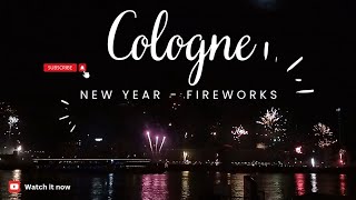 Happy New Year  2024  Cologne  Germany  NRW  Fireworks [upl. by Leesen617]