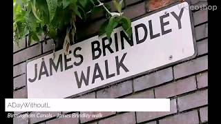 A walk down  James Brindley Walk  a Canal in the centre of Birmingham  at Brindley Place [upl. by Oinotna344]